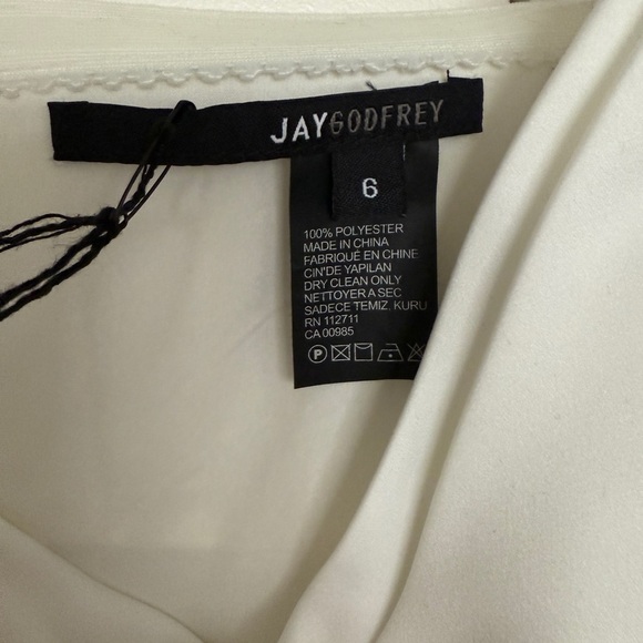 NWT | JAYGODFREY White midi Strapless Dress with Sweetheart Neckline Size 6 - Picture 3 of 13